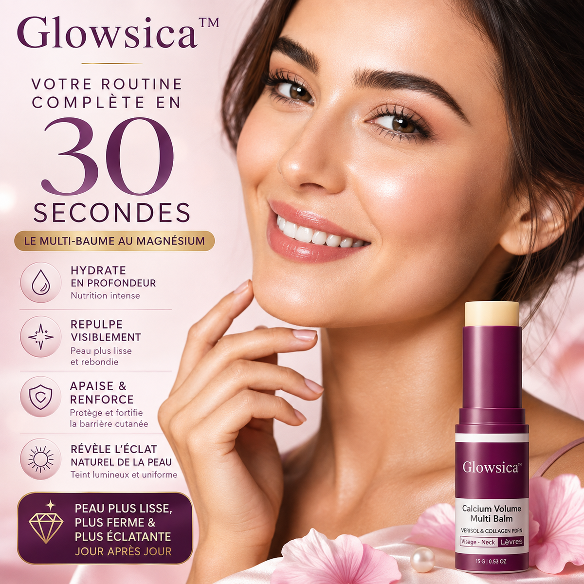 GLOWSICA|® Glow Multi Balm — Le stick qui lisse, repulpe et réveille ton visage en quelques secondes