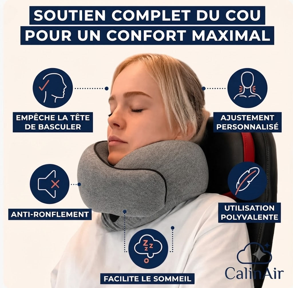 CalinAir® - Oreiller de Voyage 360°