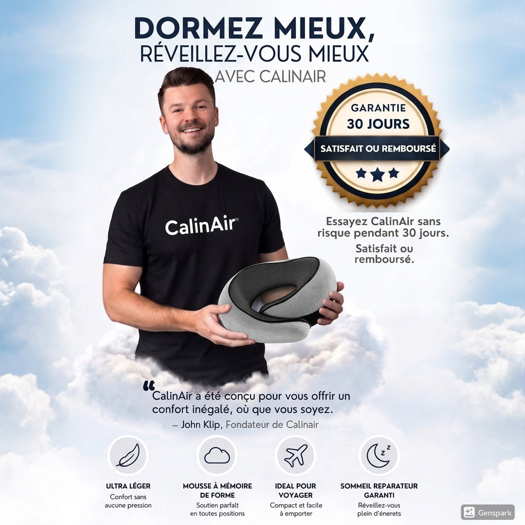 CalinAir® - Oreiller de Voyage 360°