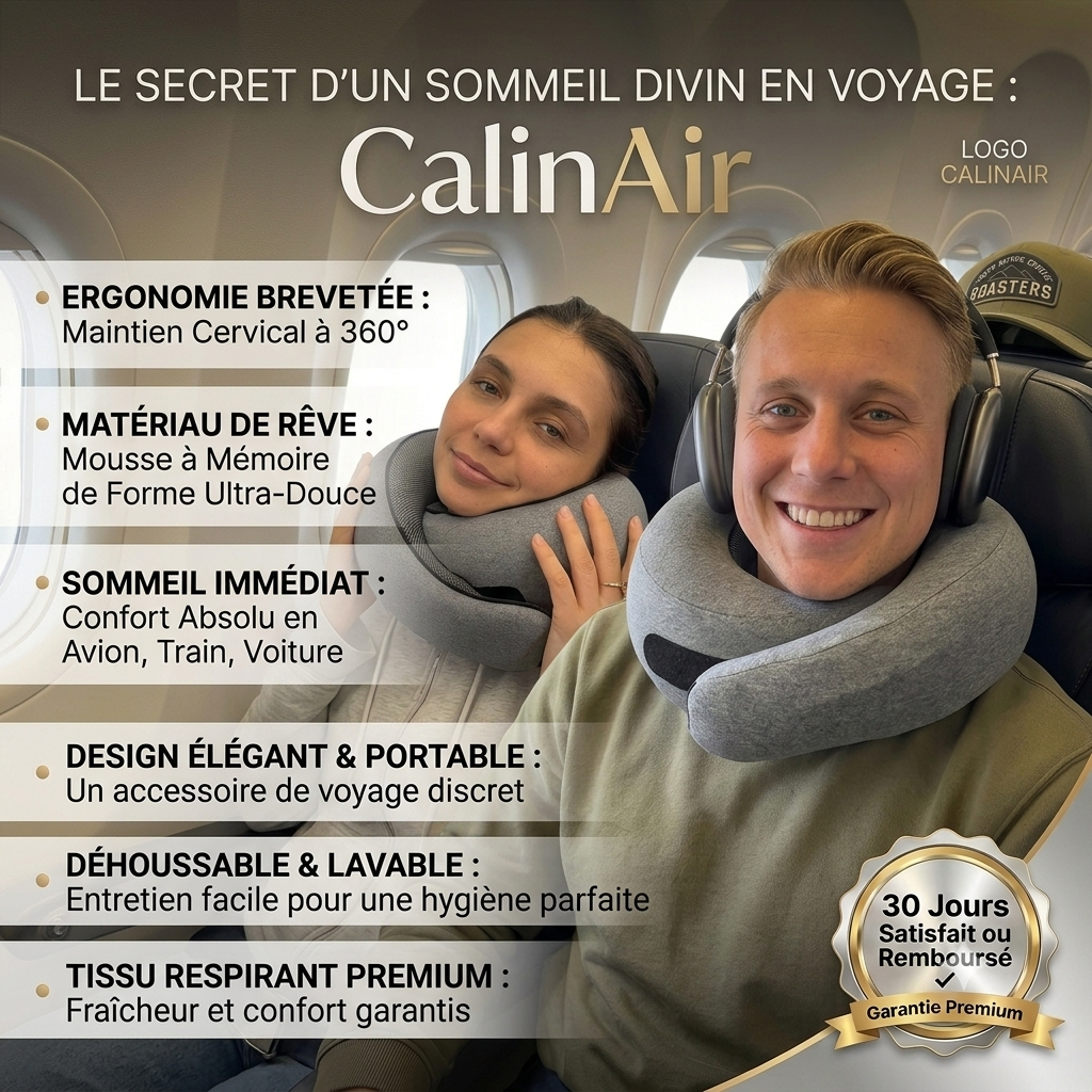 CalinAir® - Oreiller de Voyage 360°
