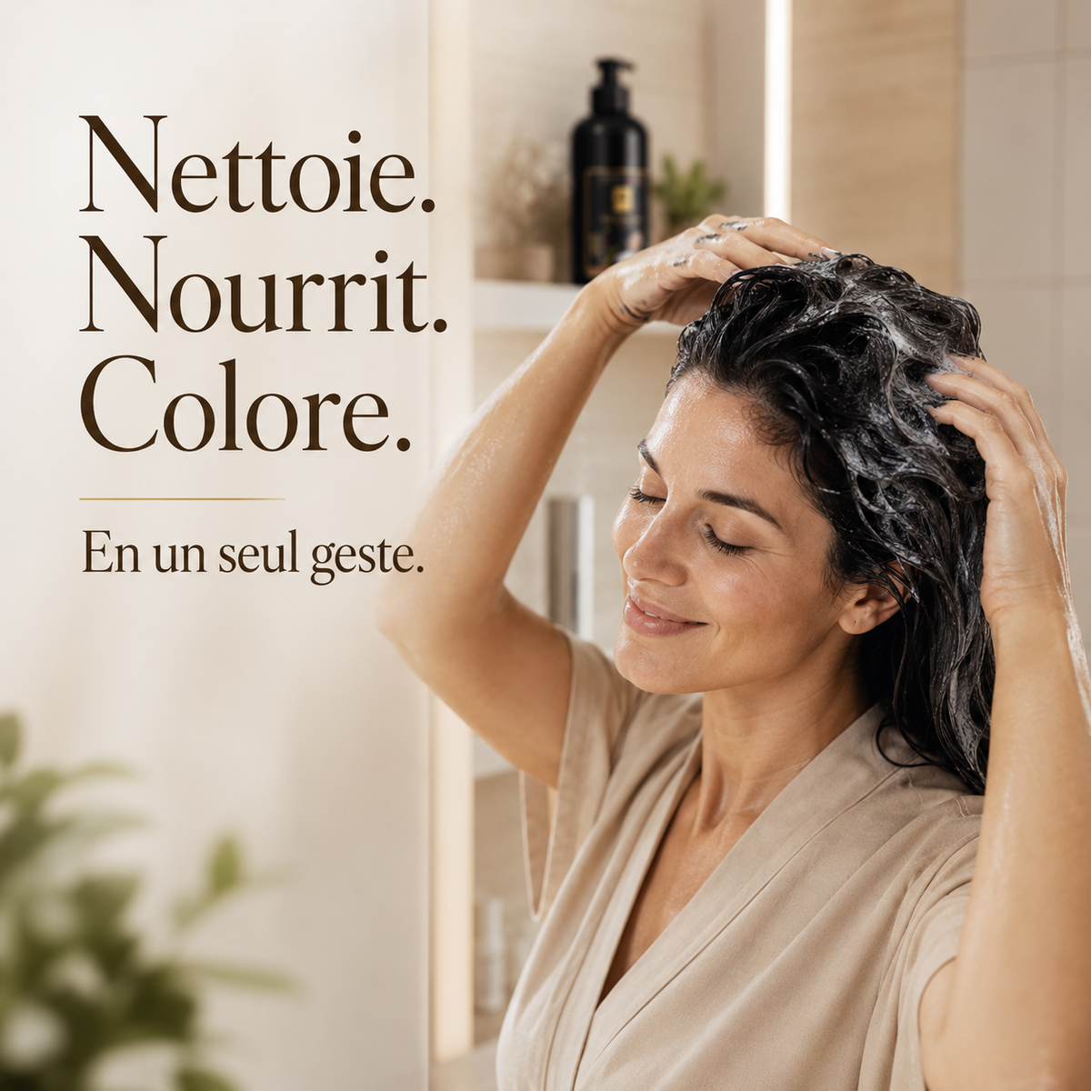 Shampoing Colorant Magique 3-en-1 — Anti Cheveux Blancs (500ml)