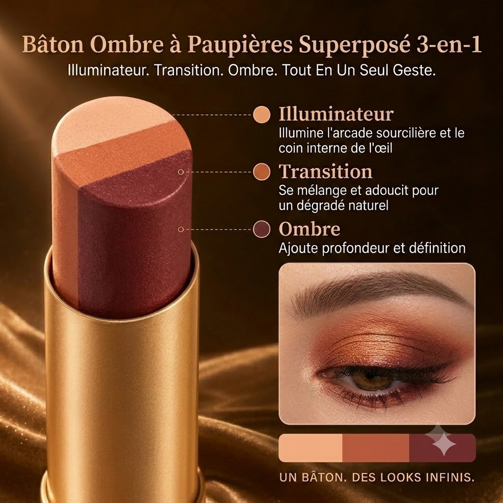 Stick ombre a paupieres pack 4 coloris