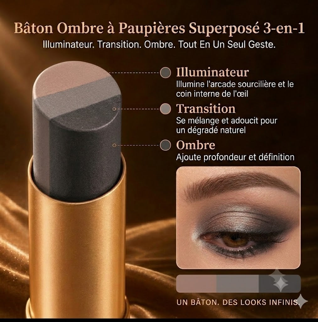 Stick ombre a paupieres coloris disponibles