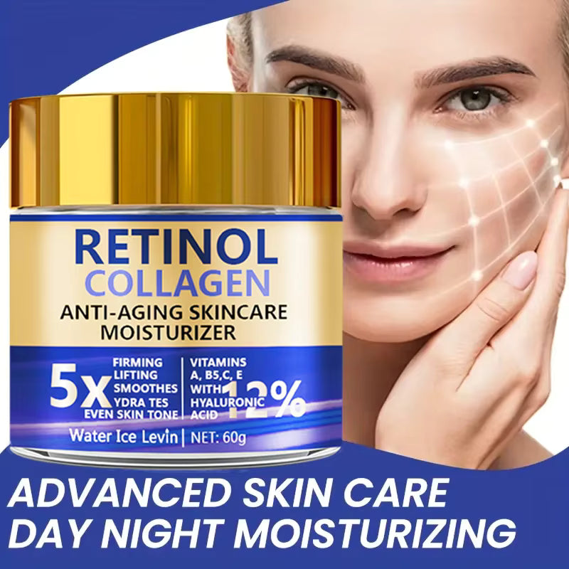 Creme retinol collagene texture