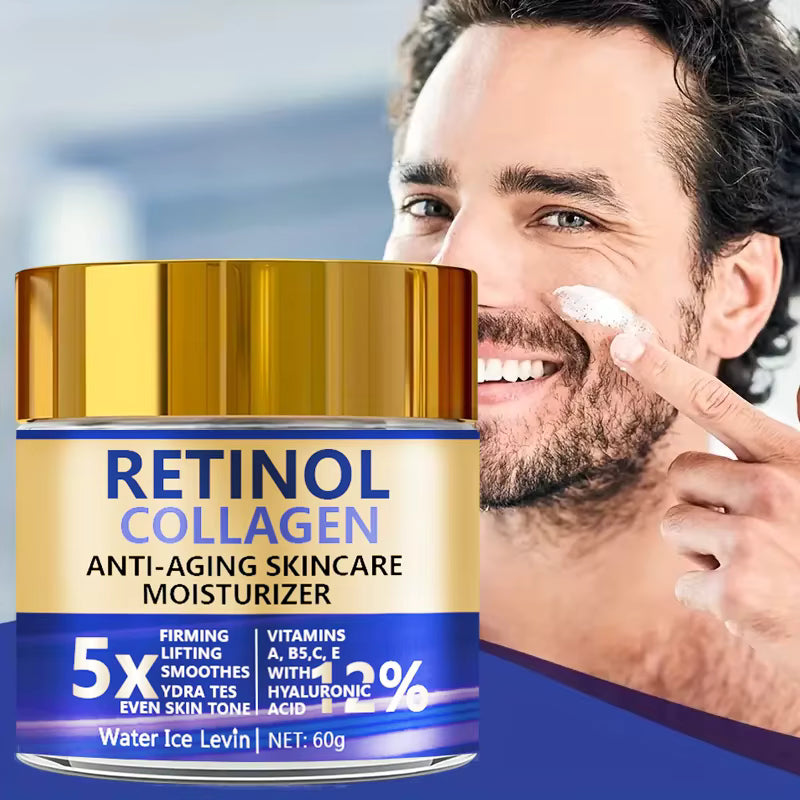 Creme retinol application visage