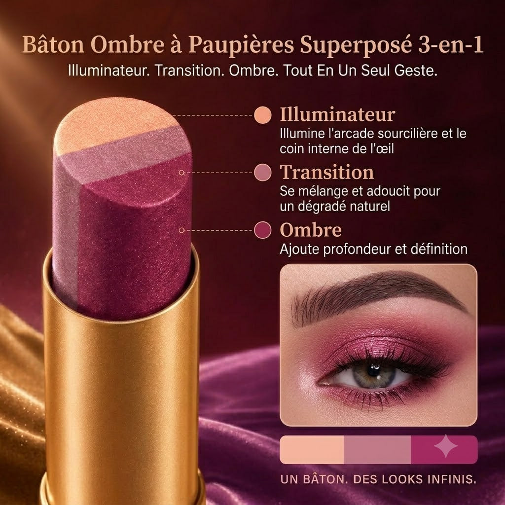 Stick ombre a paupieres collection 6 coloris