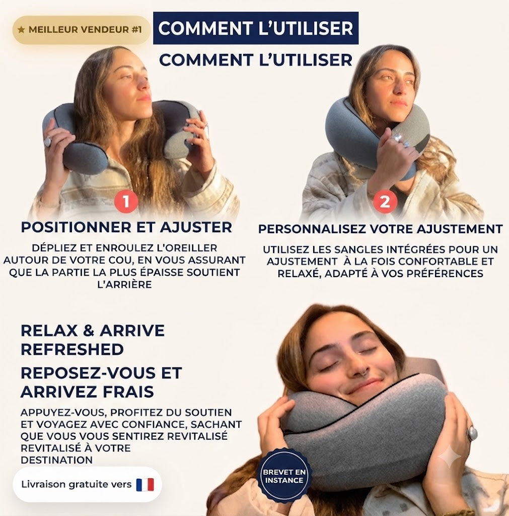 CalinAir® - Oreiller de Voyage 360°