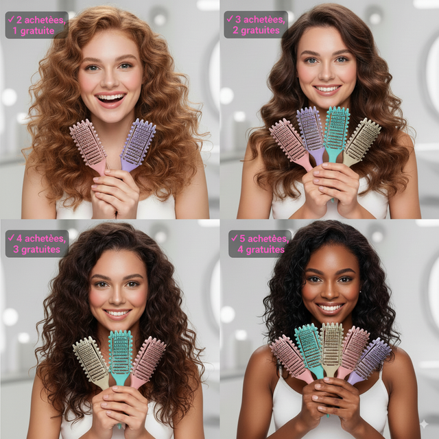 CurlEase brosse démêlante boucles