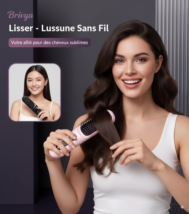 Brivya GoBrush PRO peigne lisseur portable