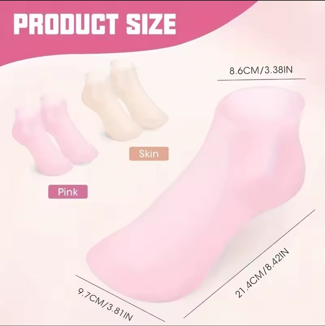 SoftStep — Chaussettes Hydratantes Silicone Soin Pieds