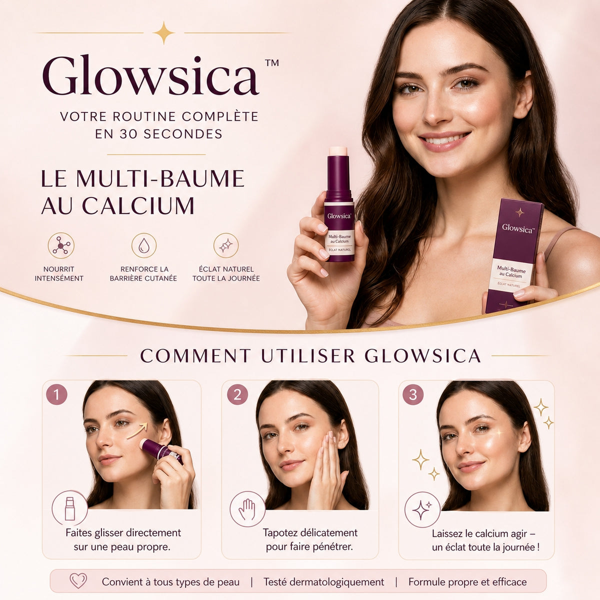 GLOWSICA|® Glow Multi Balm — Le stick qui lisse, repulpe et réveille ton visage en quelques secondes