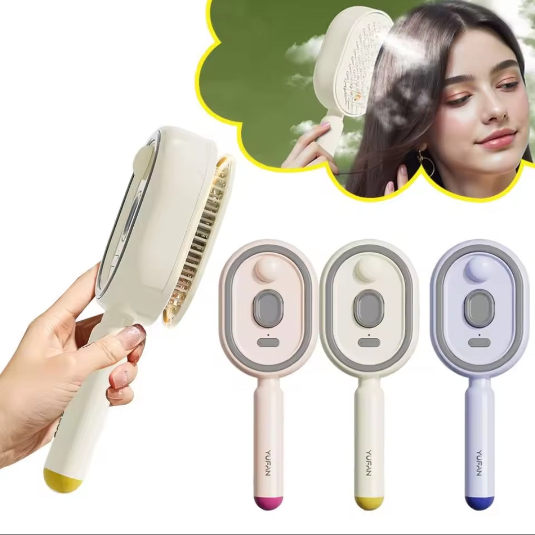 Brosse Électrique Capillaire 3-en-1 — Massage Cuir Chevelu & Applicateur d'Huile