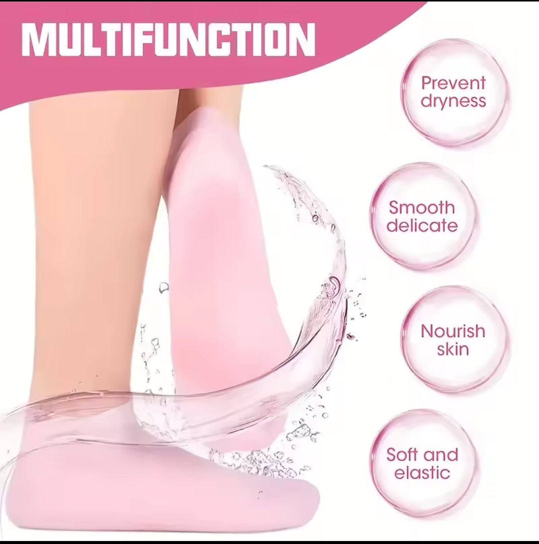 SoftStep — Chaussettes Hydratantes Silicone Soin Pieds