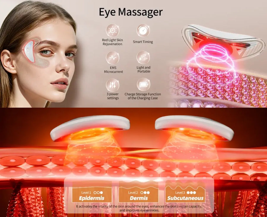 EYE GLOW PRO - masseur yeux anti-cernes anti-poches au quotidien