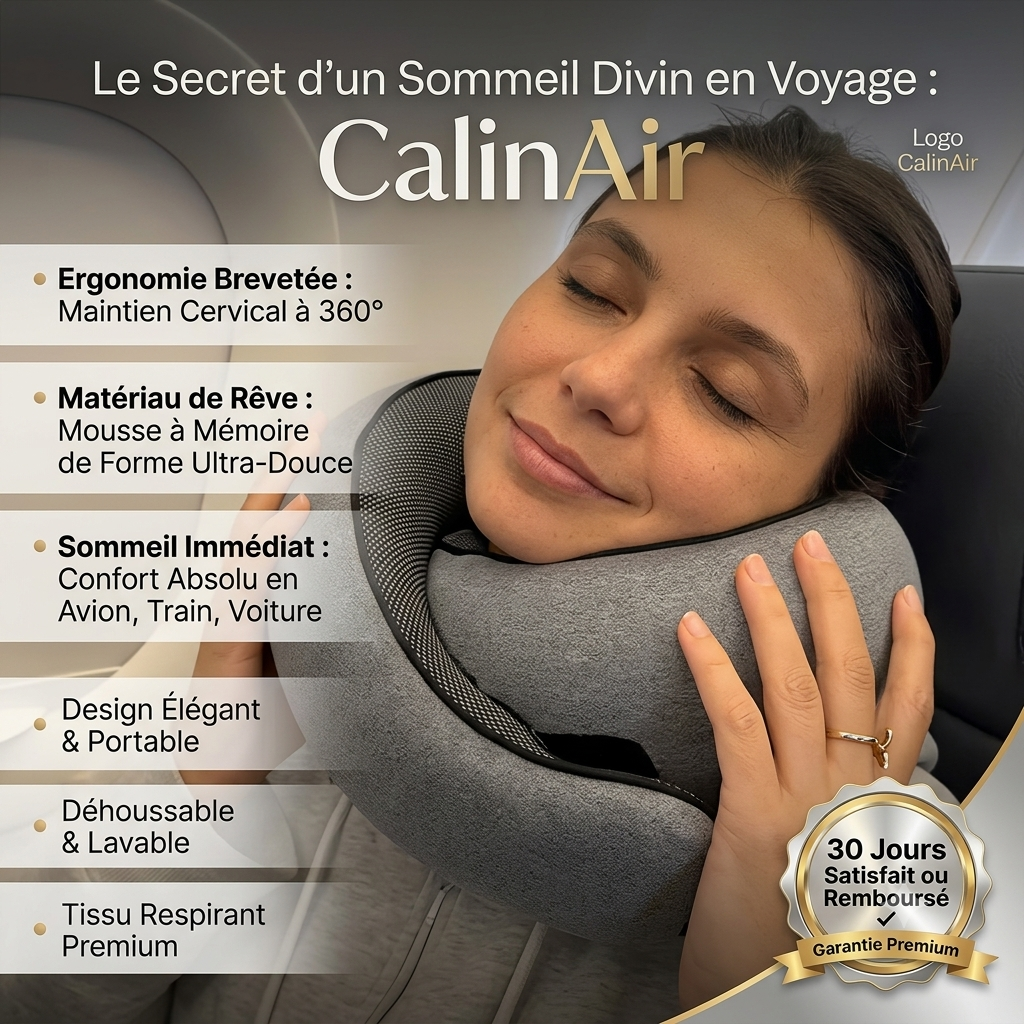 CalinAir® - Oreiller de Voyage 360°