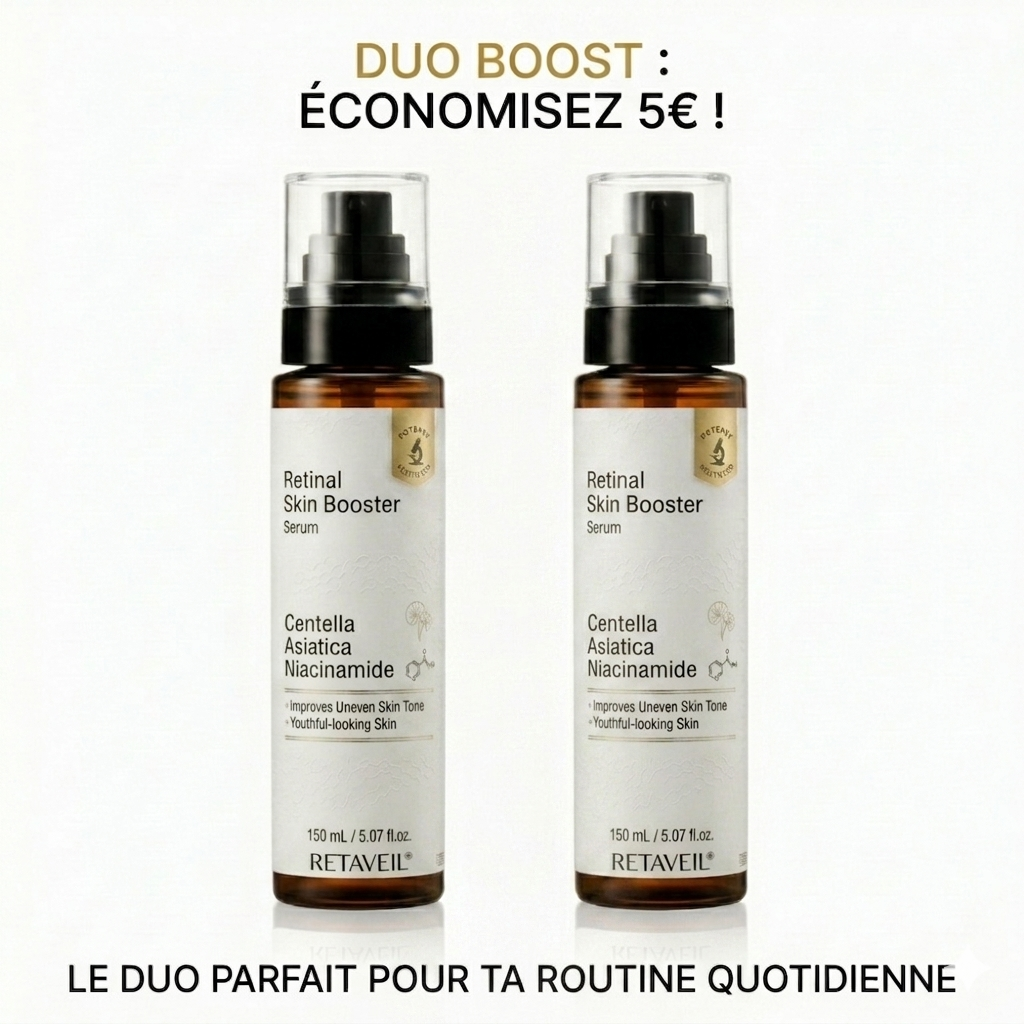 RETAVEIL Retinal Skin Booster – Sérum 3-en-1 Anti-Âge Centella Asiatica & Niacinamide 150ml