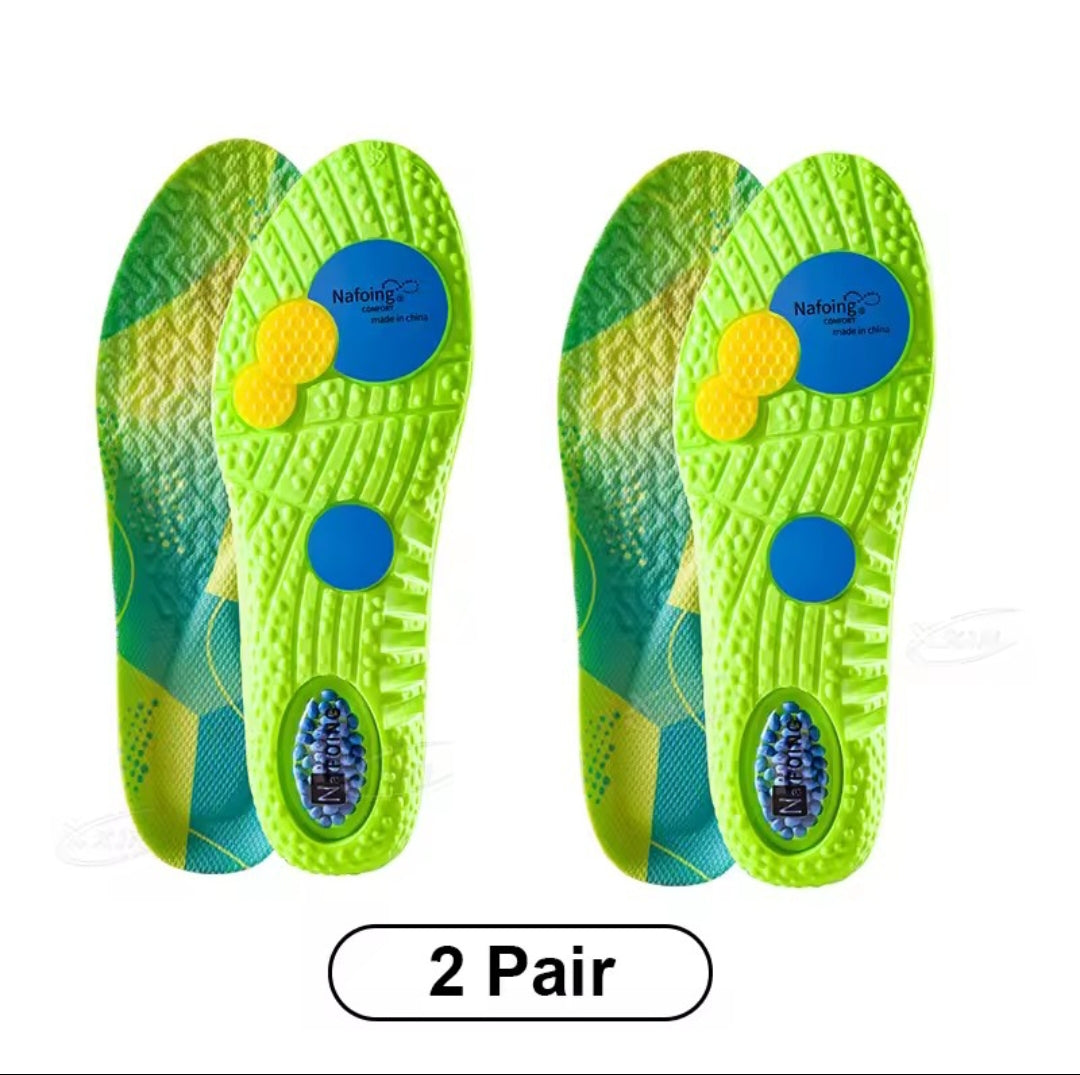 Semelles Air Cushion couleur vert fluo