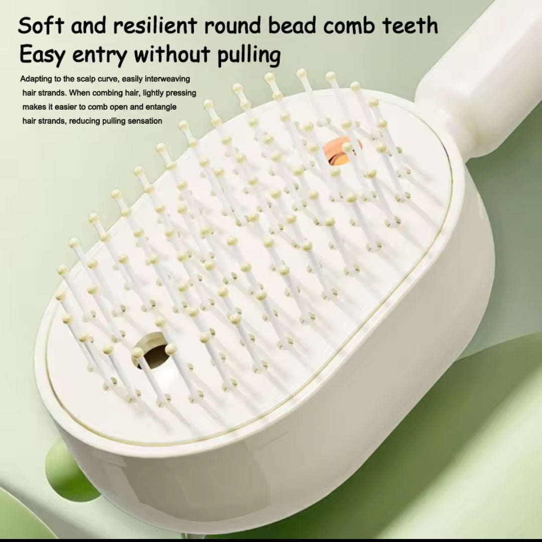 Brosse Électrique Capillaire 3-en-1 — Massage Cuir Chevelu & Applicateur d'Huile