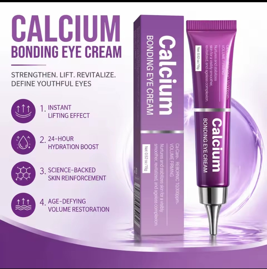 GLOWSICA|® Crème Yeux Liftante au Calcium Rebornic 10 000 ppm — Soin anti-rides et anti-poches (15 g)