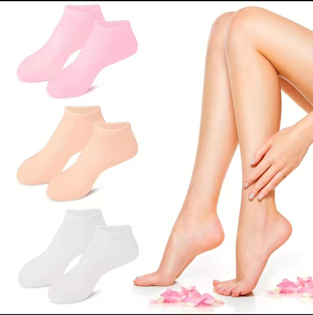 SoftStep — Chaussettes Hydratantes Silicone Soin Pieds