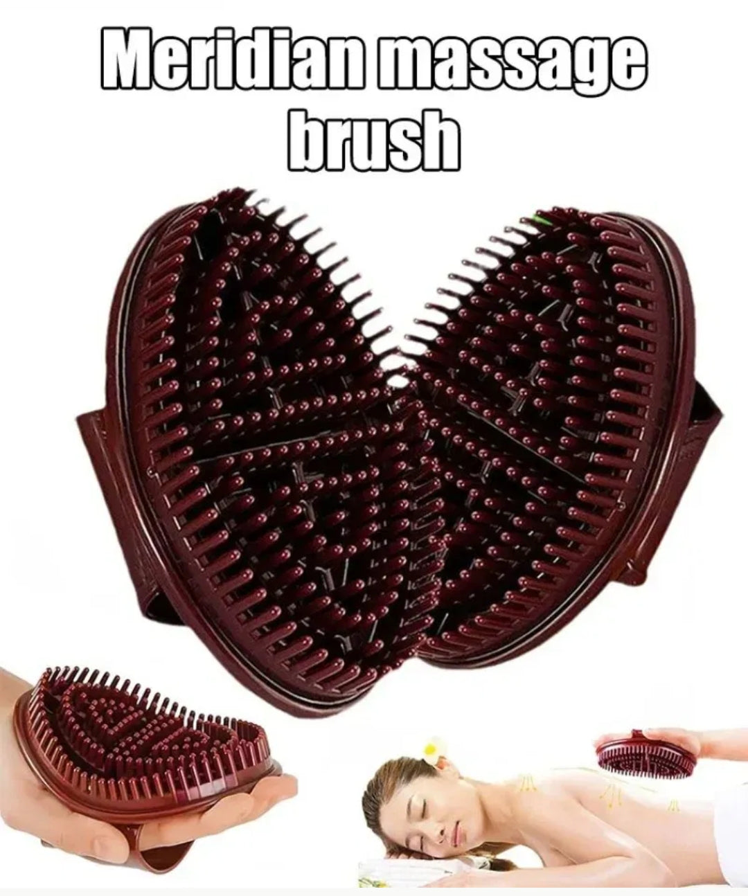 MeridianFlow — Brosse Massage Méridien Corps Anti-Cellulite