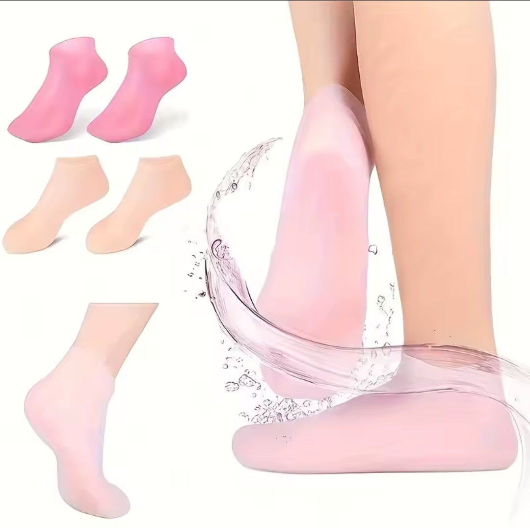 SoftStep — Chaussettes Hydratantes Silicone Soin Pieds