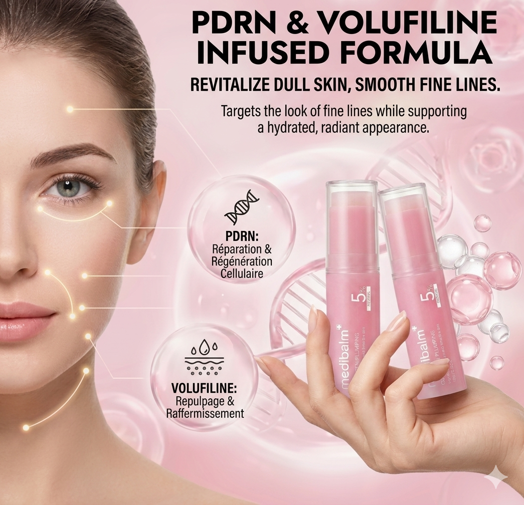 Medibalm — Baume Collagène & PDRN Repulpant Visage, Yeux, Lèvres